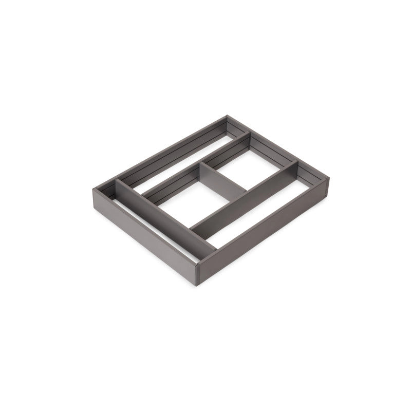 Organizzatore per cassetti Alumount 600x500, Alluminio, Grigio antracite