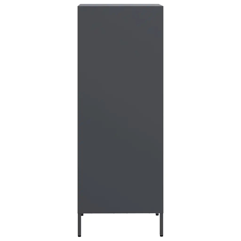 Credenza | Madia | Buffet da pranzo | Armadio da pranzo Antracite 39x35x103,5 cm Acciaio