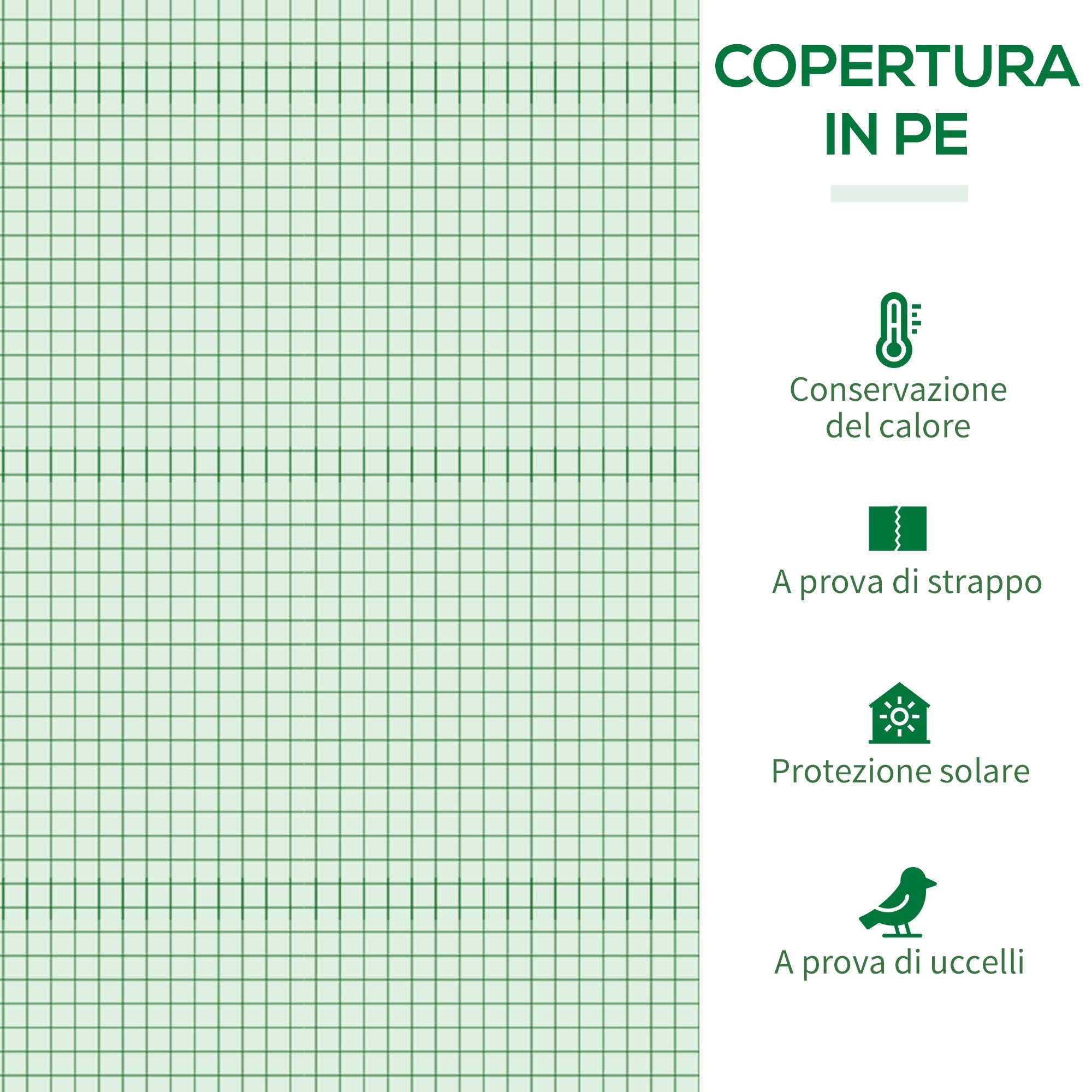 Serra da Giardino 200x77x148-169 cm 2 Finestre e Copertura Rinforzata in Acciaio e PE Verde