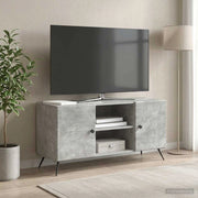 Mobile TV 102 x 34,5 x 50 cm Grigio Cemento 895618
