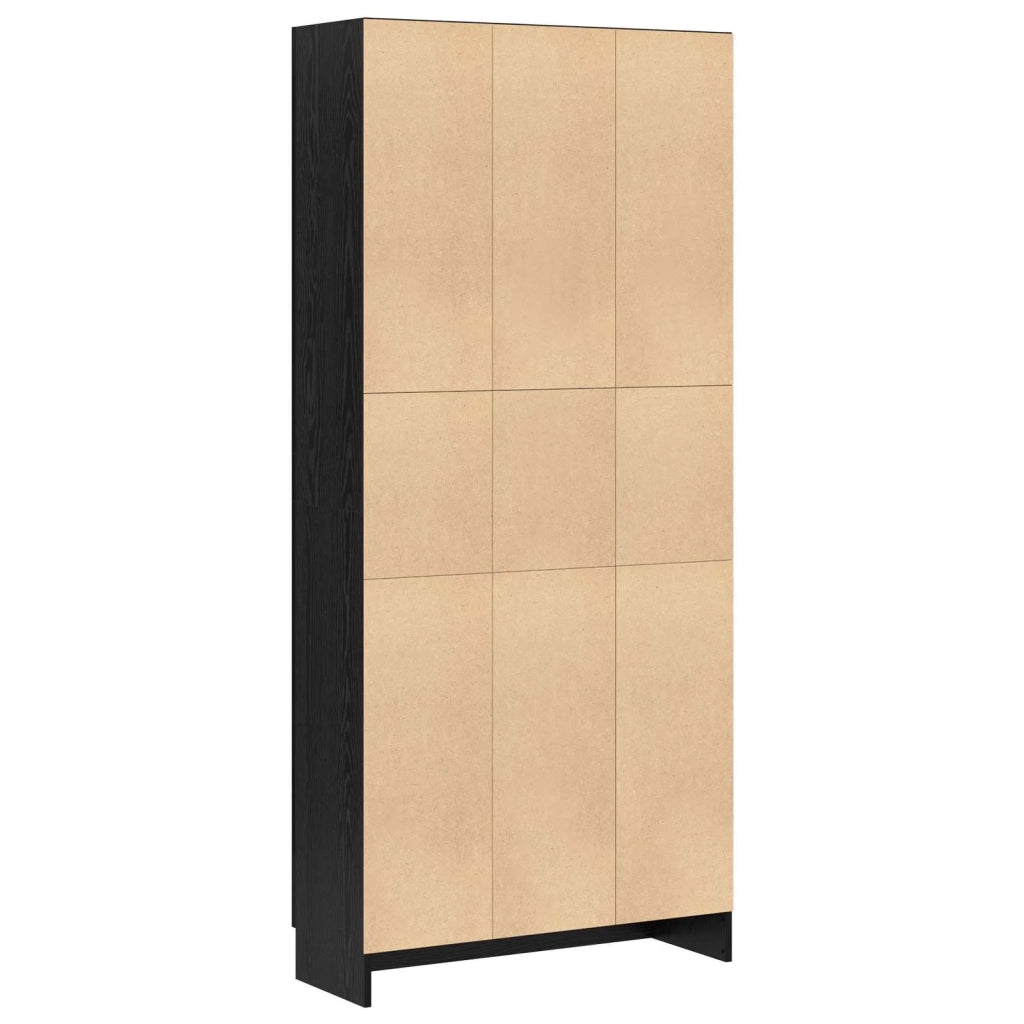 Armadio per Libri Rovere Nero 82,5 x 30,5 x 185 cm 3394793