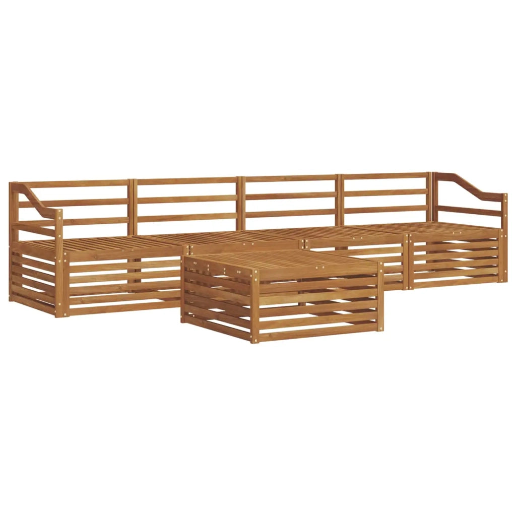 Set di divani da esterno 5 pcs Naturale