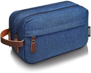 Toilettas per uomo e donna, borsa per cosmetici per uomo e donna, sacchetto per toilette in nylon leggero (B - blu)
