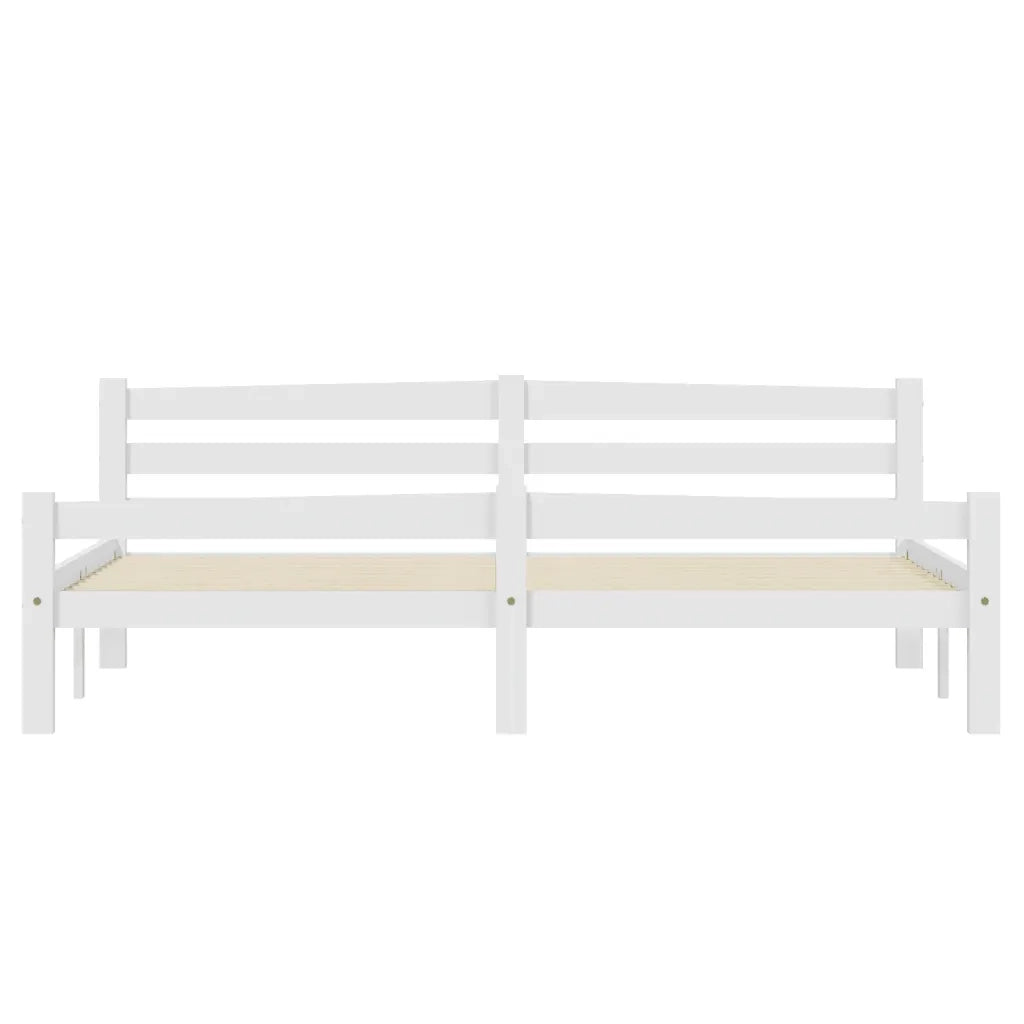 Giroletto senza Materasso Bianco 180x200 cm in Legno di Pino 322073