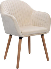 Sedia da Cucina in Pelle - Sedi da Cucina, Sedia, Sedia a Cuscino, Sedia da Relax - 50x42x81 cm - Crema
