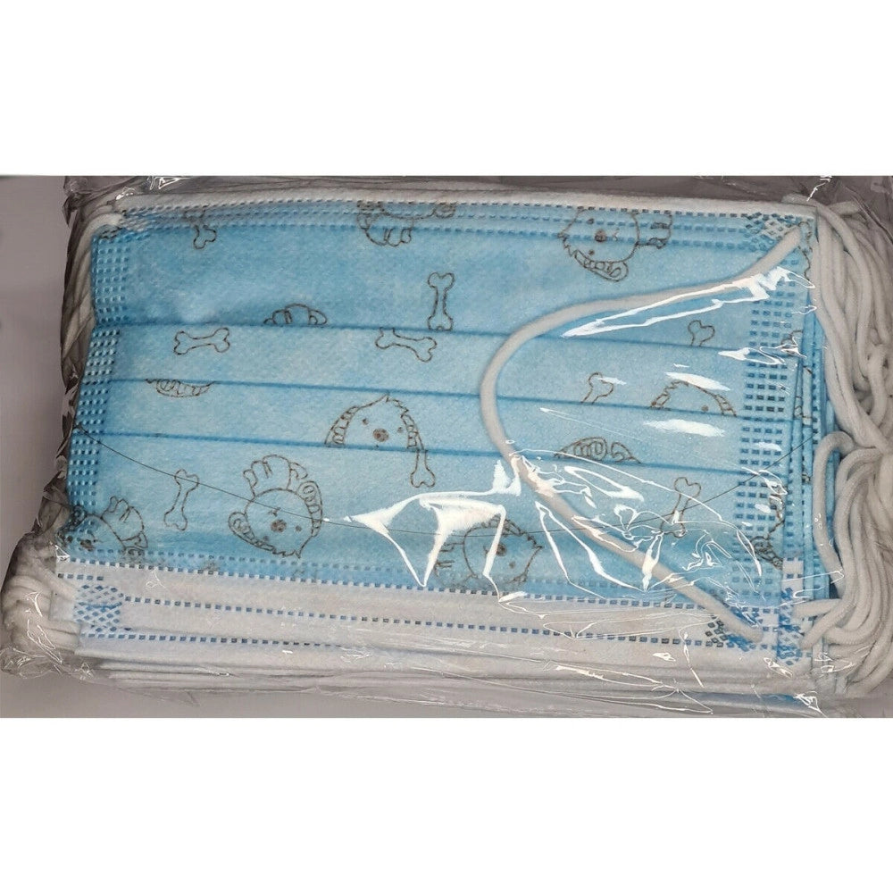 Trade Shop - Set Da 50 Mascherine Tnt Protettive Viso Chirurgiche Monouso Mascherina Bambini -