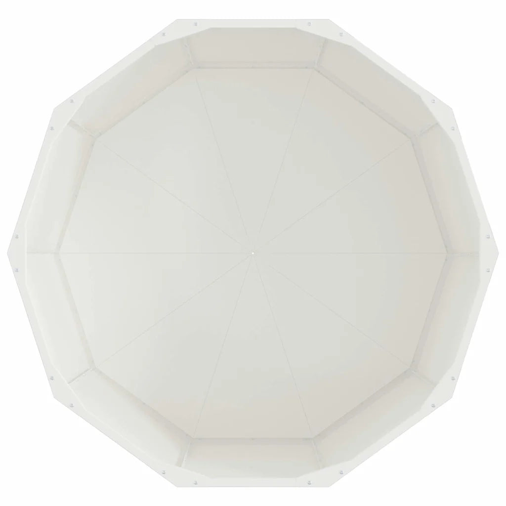 Fioriera Bianco 90 x 90 x 50 cm Acciaio