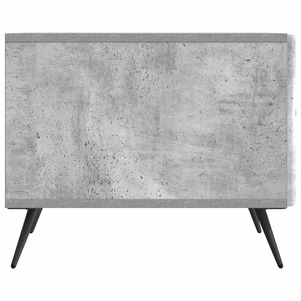 Tavolino da salotto con cassetto Grigio Cemento 49 x 50 x 40 cm