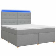 Letto box spring con materasso Grigio Chiaro 180 x 200 cm 3455406