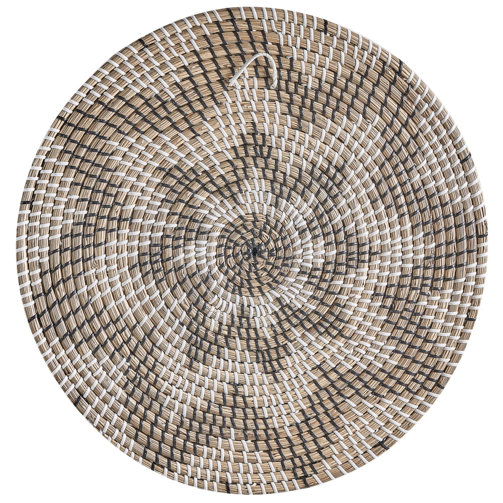 Set di 4 decorazioni da parete in alghe naturali in alghe marine fatte a mano in stile africano