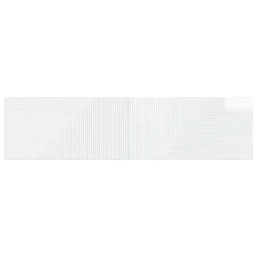 Testiera da Muro HAARLEM Bianco Lucido Legno ingegnerizzato 896929