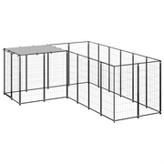 Gabbia per Cani Nera 4,84 mÂ² in Acciaio   cod mxl 52660
