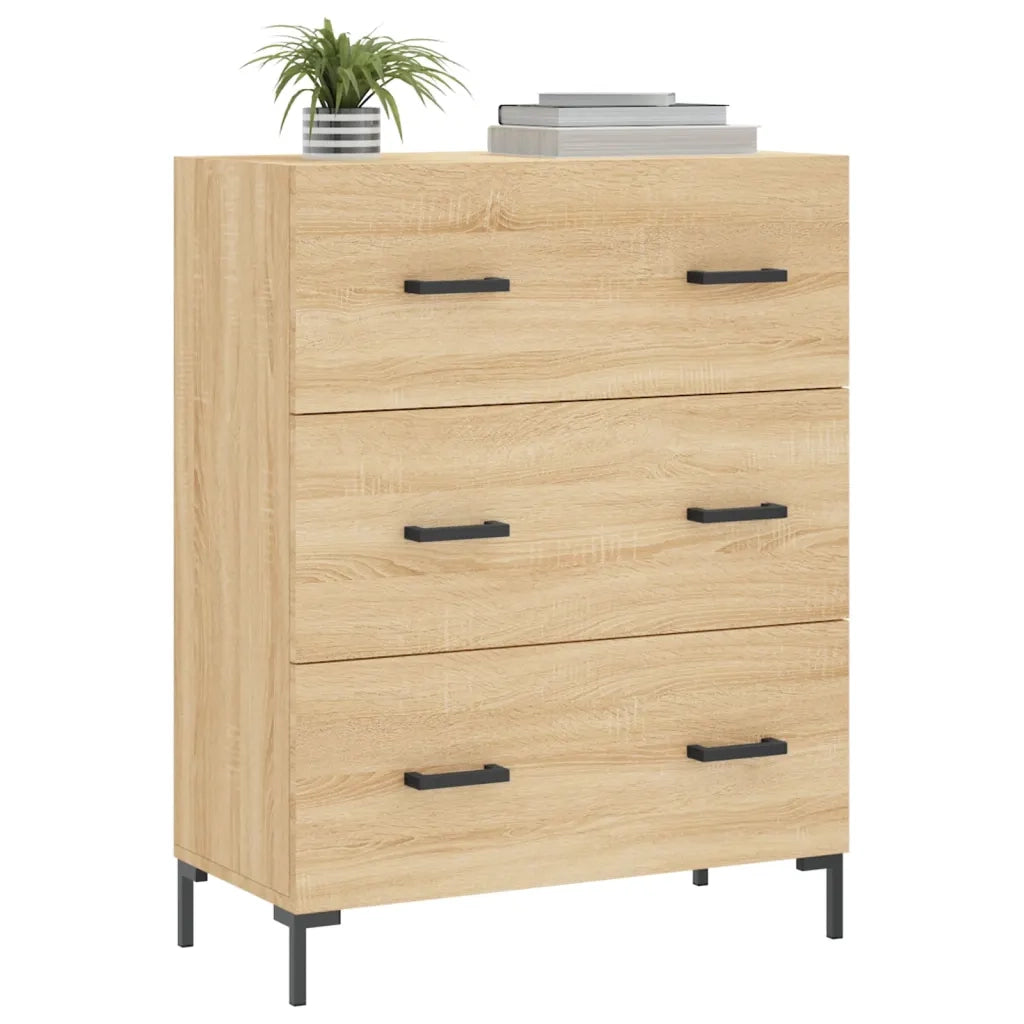 Credenza Rovere Sonoma 69,5x34x90 cm in Legno Multistratocod mxl 80455
