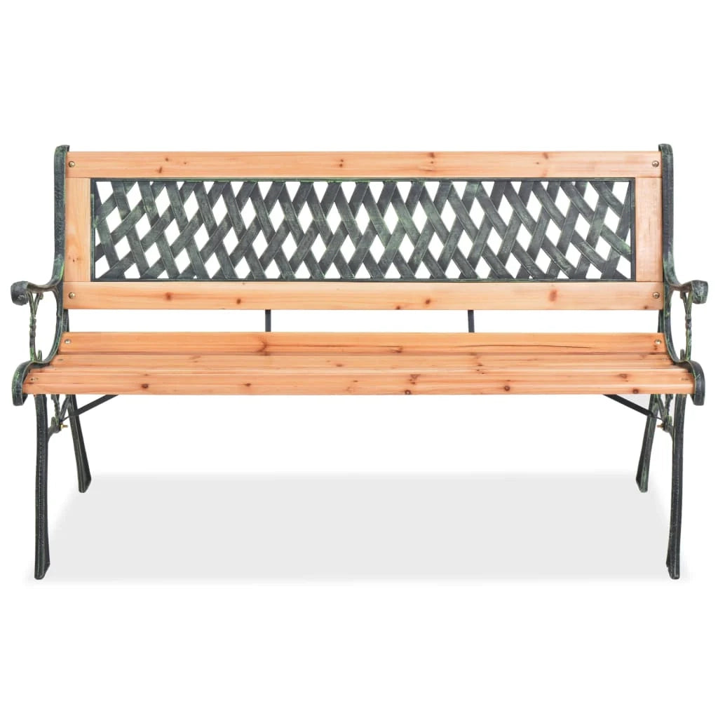Panca da giardino mobili da esterno terrazza 122 cm legno 02_0011214