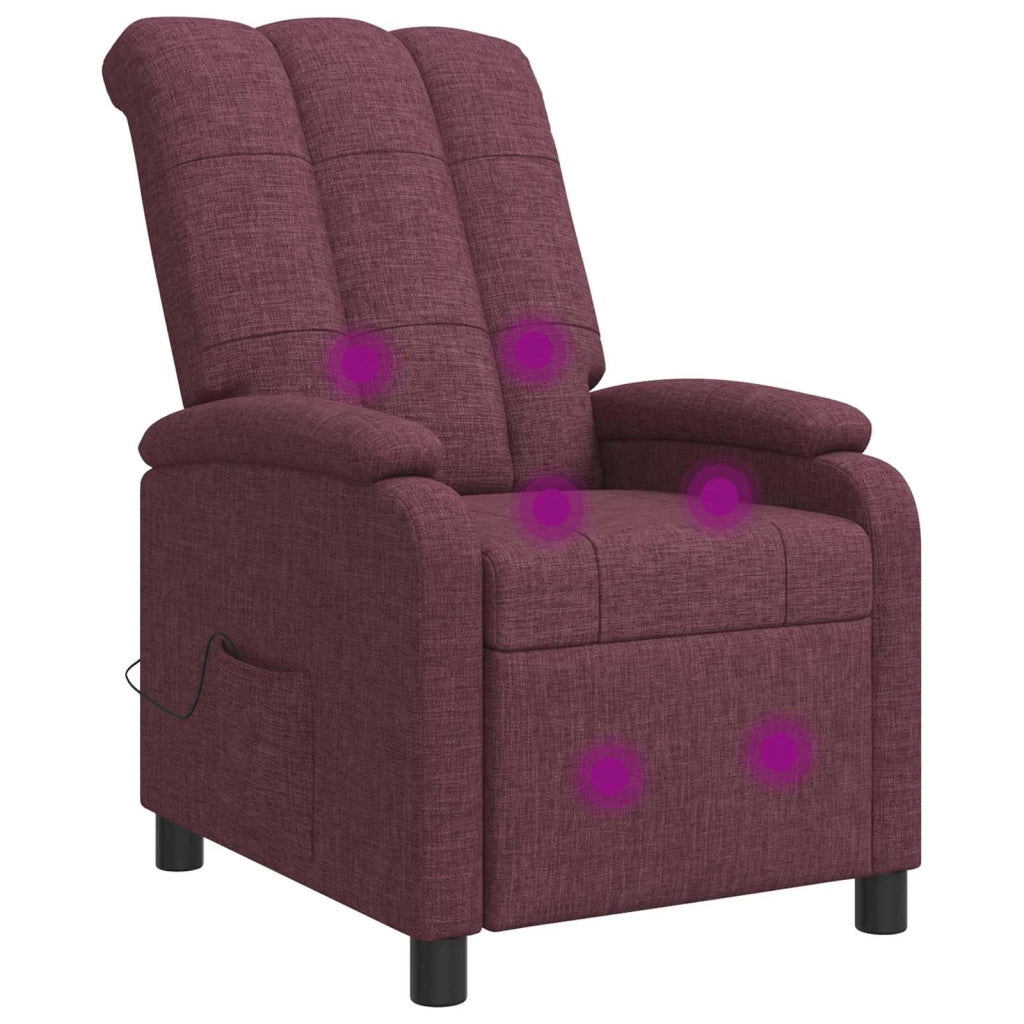 Divano Sedia-Poltrona Massaggiante Viola Tessuto 603996
