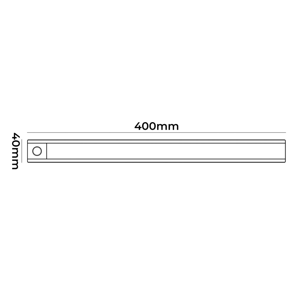 BARRA LED RICARICABILE 2W CON SENSORE DI MOVIMENTO LUCE FREDDA 6500K° - ILLUMINAZIONE AUTOMATICA PER INTERNI