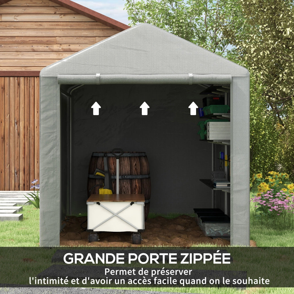 Tenda da giardino impermeabile ¨C zephmum ¨C 160x218x172 cm grigio chiaro