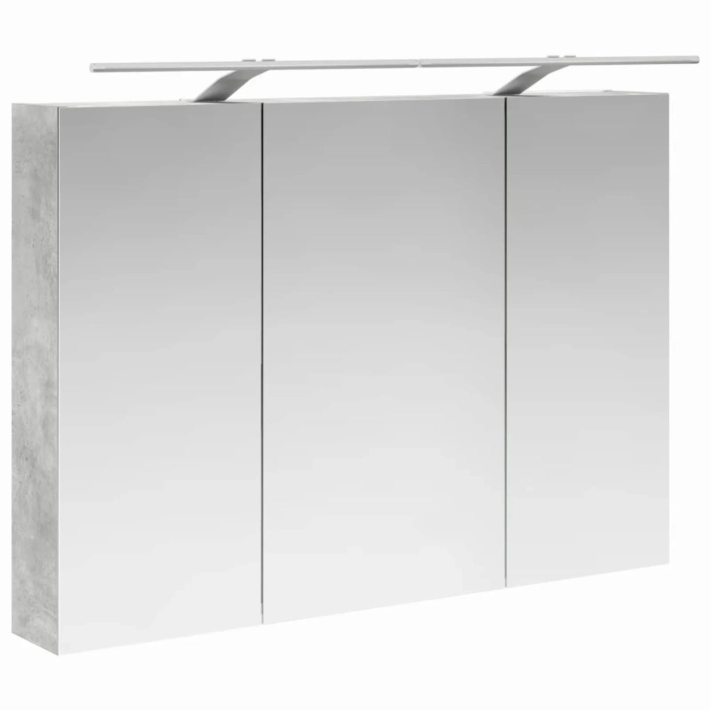 Set di mobili per il bagno 6 pz Grigio Cemento 3407178