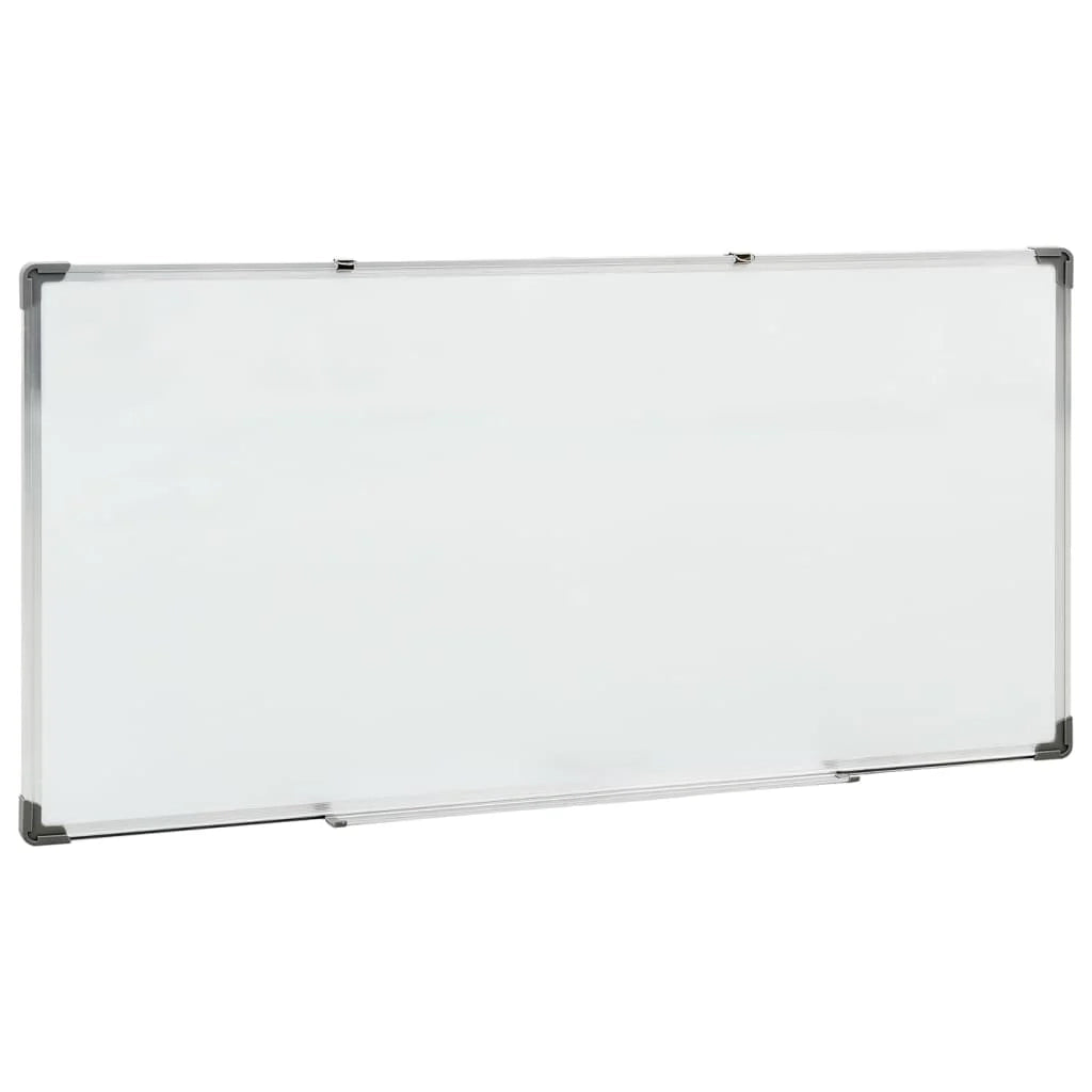 Lavagna magnetica/pannello di scrittura per la scuola la casa o l'ufficio 110 x 60 cm acciaio bianco 02_0045440