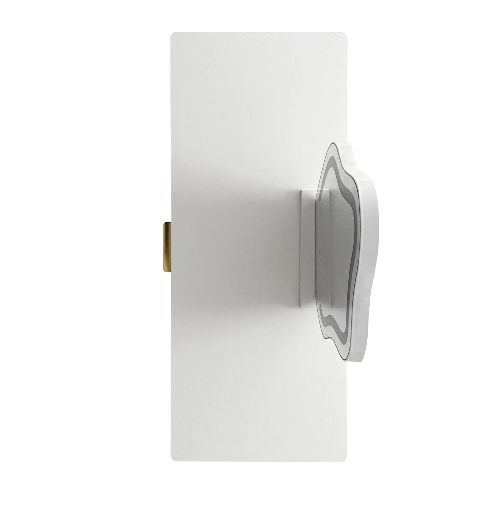 Tavolo da trucco bianco con specchio LED e cassetti capienti