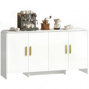 Mobile TV con 4 ante a chiusura morbida e 4 ripiani ¨C Xylo ¨C 152x40x80 cm bianco