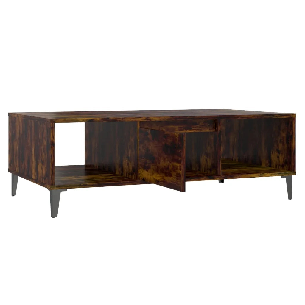 Tavolino da salotto | Tavolino da caff¨¨ | Tavolino da Soggiorno Rovere Fumo 103,5x60x35cm in Truciolato