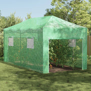 Serra con ingresso e struttura pop-up Verde 580x290x315 cm Acciaio