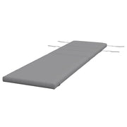 CUSCINO PER SDRAIO E LETTINO PRENDISOLE IN TESSUTO CON LACCI DI FISSAGGIO GRIGIO CHIARO 196X63 CM