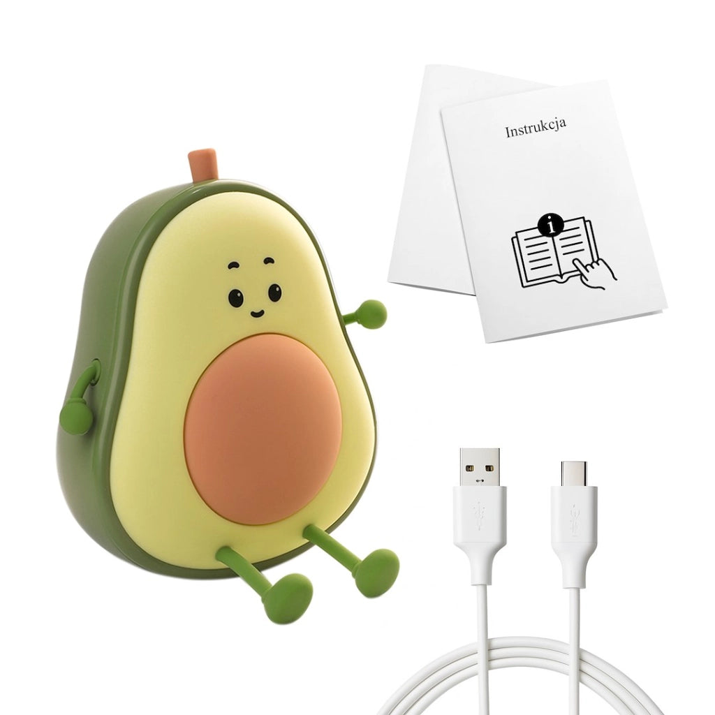 Lampada notte LED 1W 3000K ricaricabile Avocado Milagro