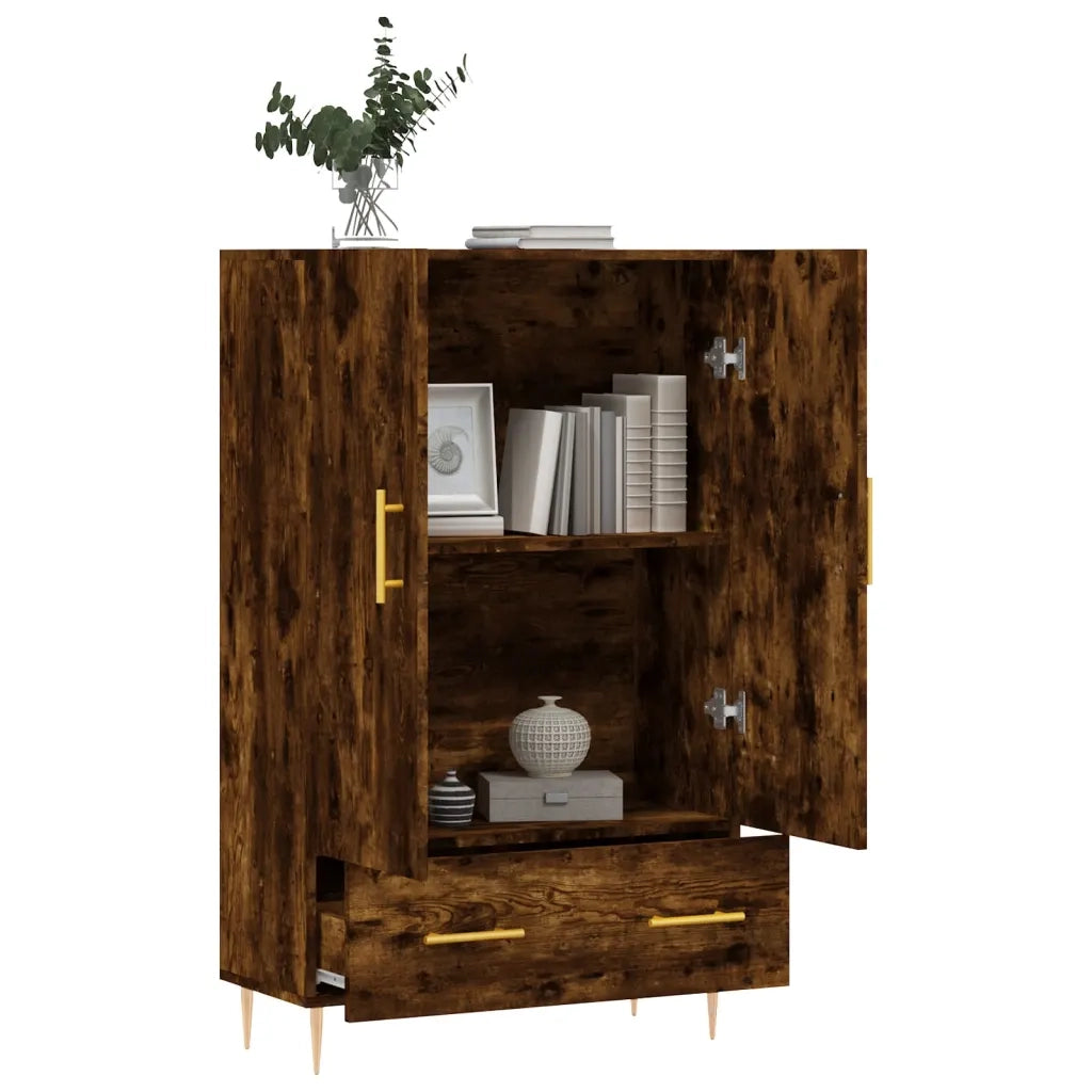 Credenza Rovere Fumo 69,5x31x115 cm in Legno Multistrato 828225
