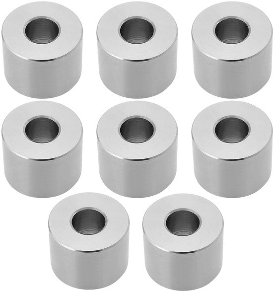 Tasselli di allaccio 8 pezzi - Acciaio inossidabile 304 - IDxOD 8,2x20 mm - Altezza 15 mm - Adatto per applicazioni meccaniche - Duraturo e resistente alla corrosione - Congiuntura a busso
