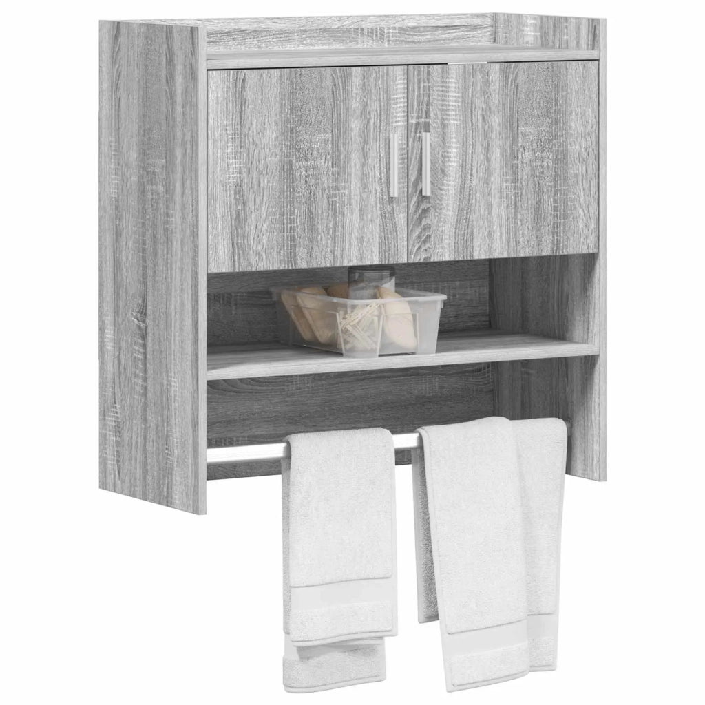 Scaffale da parete A parete Sonoma grigio 80 x 36 x 80 cm 8011384