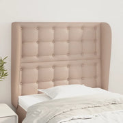 Testiera ad Orecchio-Testata con Orecchie Cappuccino 103x23x118/128 cm in Similpelle 224627