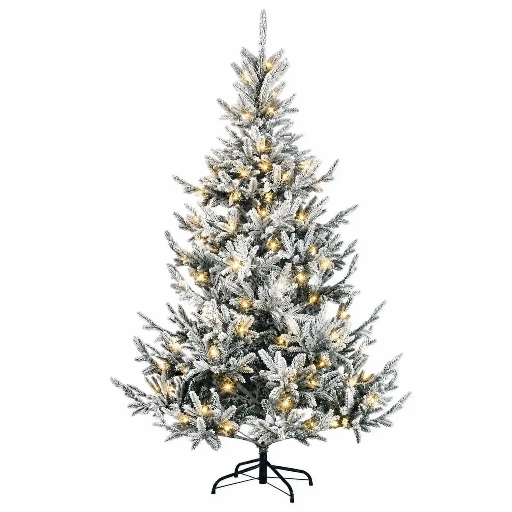 Albero di Natale Artificiale con Rami Pieghevoli 150 cm 150 LED 3465496
