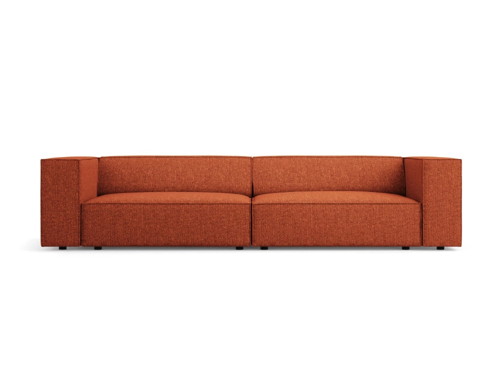 Cosmopolitan Design - Divano "Arendal" 4 posti in ciniglia terracotta 