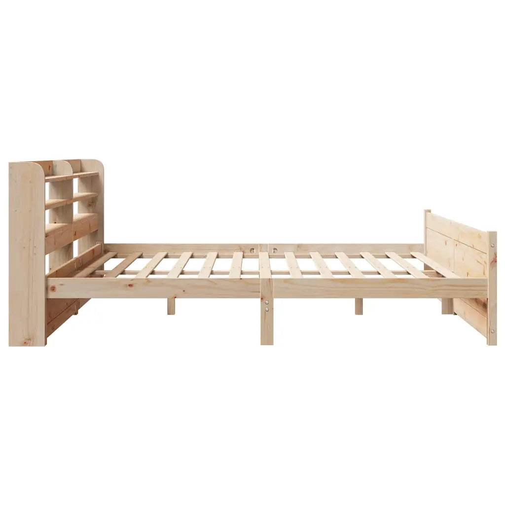 Giroletto con Testiera 200x200 cm in Legno Massello di Pino