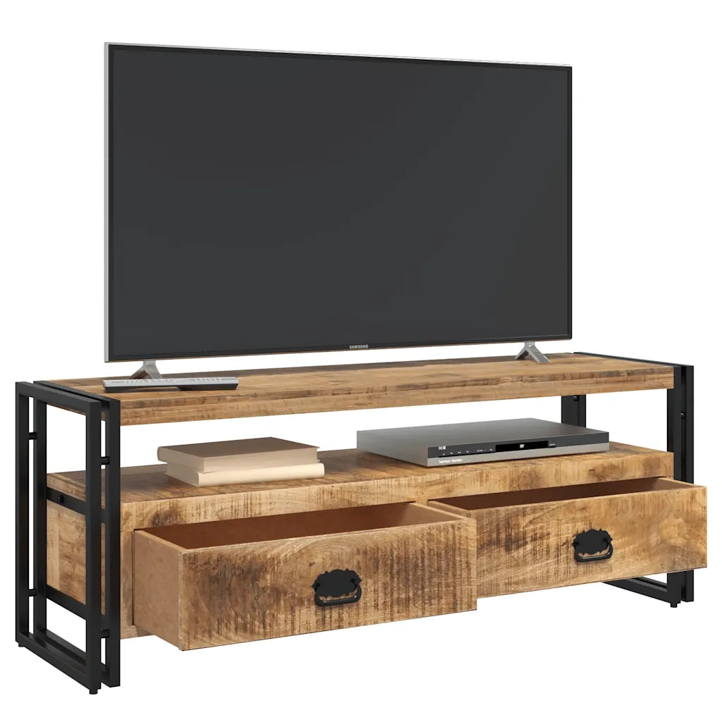 Mobile Porta TV 120x35x45 cm Legno Massello di Mango 247402