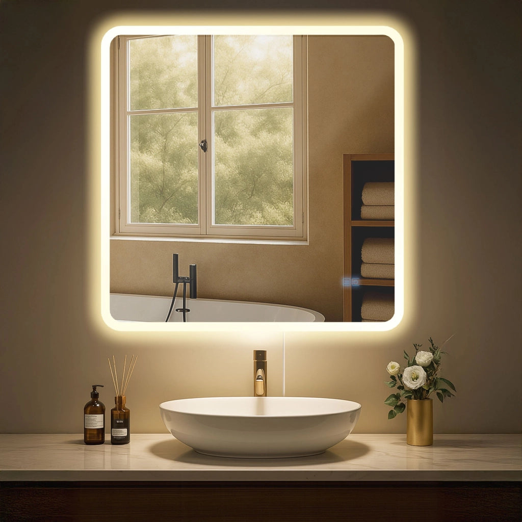 Specchio da bagno Jericho 80x80 senza Bluetooth