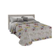 Copriletto estivo made in Italy 100% cotone linea Aerei Singolo - Beige
