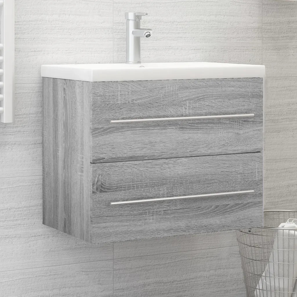 Mobile Lavabo | Armadio Lavabo Grigio Sonoma 60x38,5x48 cm in Legno Multistrato