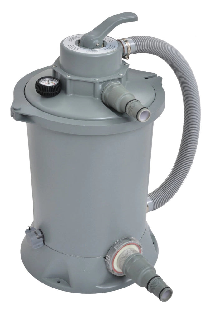 Pompa per Piscina 3000Lth con Filtro a Sabbia 30x35cm Jilong Grigia