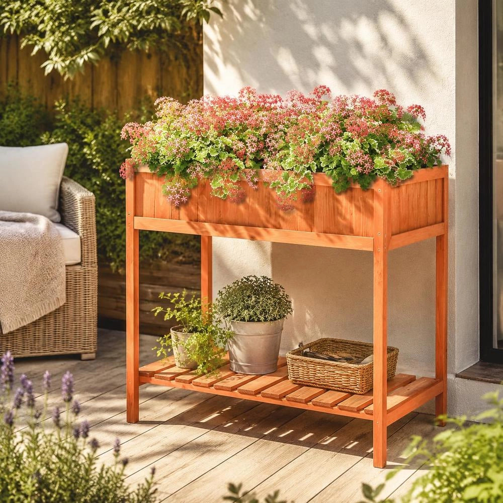 Planter For Herbs 80x60x80 Cm Solid Fir Wood