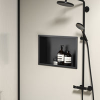 Mensola Bagno 30x45 Black Mat