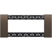 Placca BTicino Living Now 506 6 Moduli Bronze in Zama KA4806KB