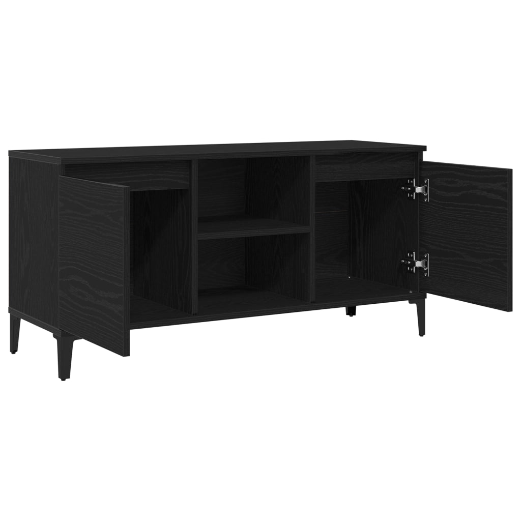 Mobile TV in Legno Ingegnerizzato Nero 102x35x50 cm