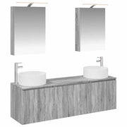 Set di Armadi da Bagno 5 pcs Sonoma grigio Legno ingegnerizzato 3406556