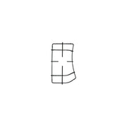 GRIGLIA PIATTINA 1 FUOCO SINISTRA PIANI COTTUA ARISTON TRIPLA 43,5X22/26,5 C0009 - Whirlpool Ariston Hotpoint