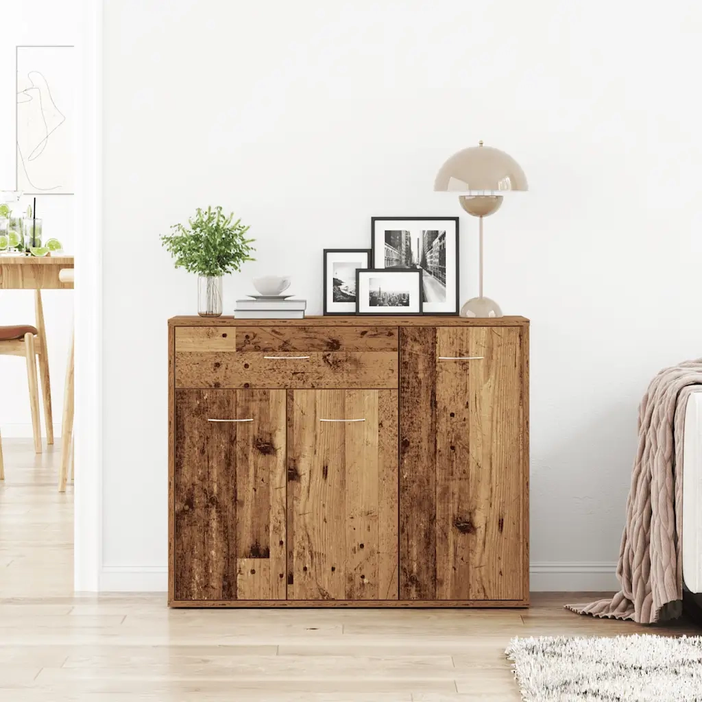 Credenza Legno Antico 88x30x70 cm in Legno Multistrato 861140