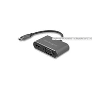 Startech.com adattatore usb-c a vga + hdmi 2 in 1 - 4k 30hz - grigio siderale - CDP2HDVGA