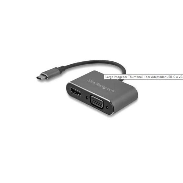 Startech.com adattatore usb-c a vga + hdmi 2 in 1 - 4k 30hz - grigio siderale - CDP2HDVGA